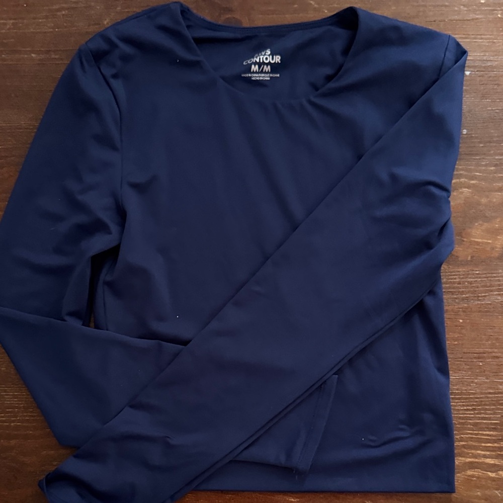 Francesca's Collections Navy Long Sleeve Tee